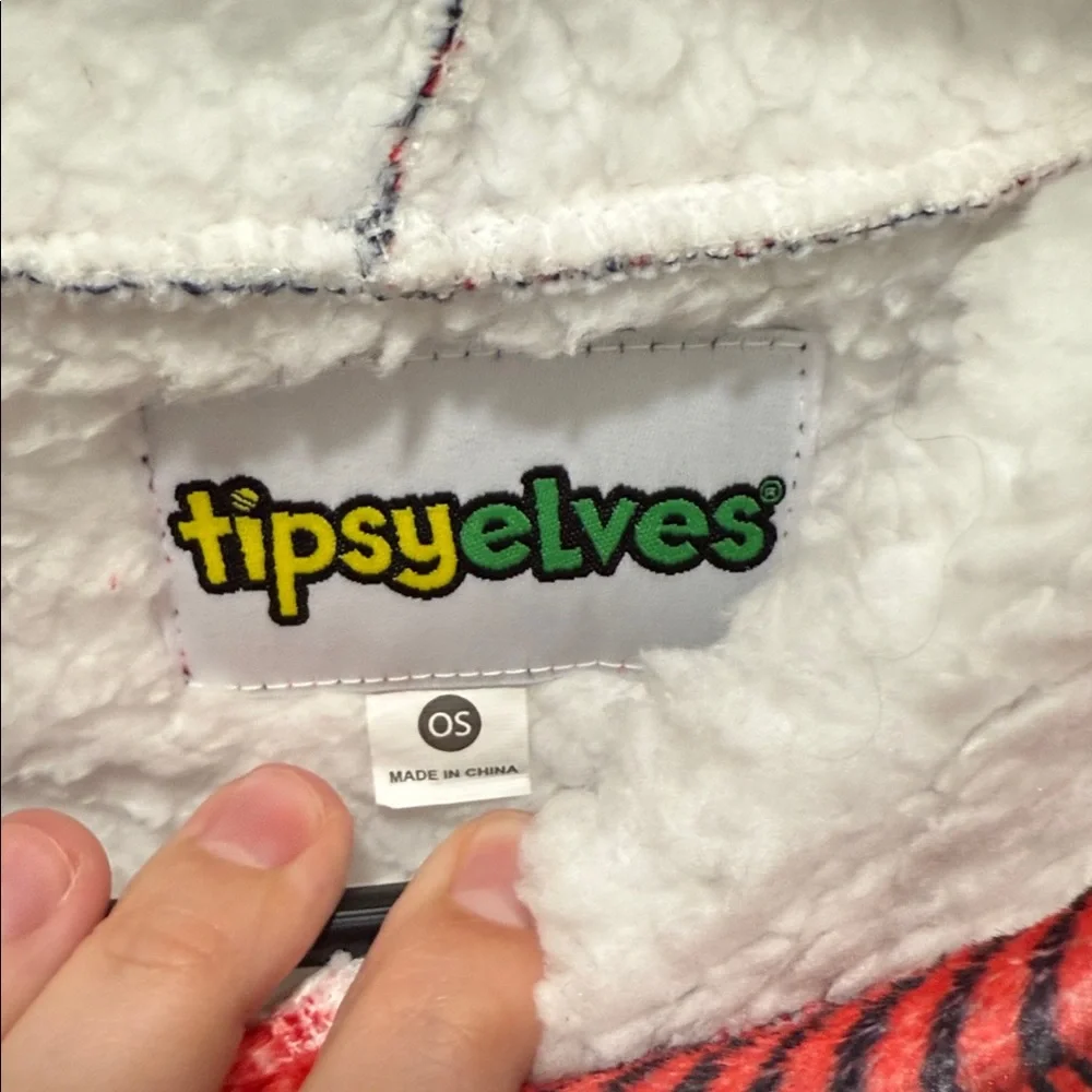 NWT Tipsy Elves Lumberjack Blanket Hoodie